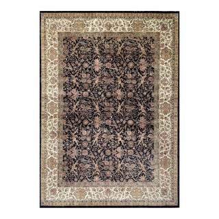 10x14 Handwoven Indian Agra Area Rug - 106806 For Sale