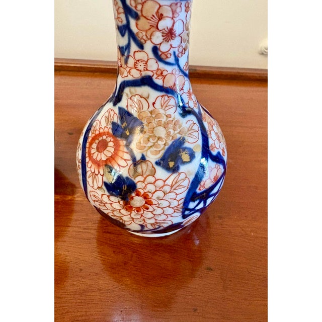Small Antique Edwardian Japanese Imari Vases, 1900s, Set of 2 For Sale - Image 4 of 10