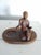 Here's a lovely Art Deco tray featuring a nude. This is spelter that has been bronzed. Could be Frankart, but it is...