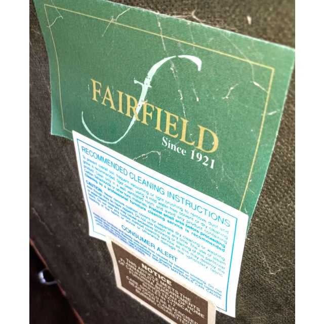 Chocolate Pair of Georgian-Style Armchairs, Reminiscent of Late 18th Century England by Fairfield For Sale - Image 8 of 8
