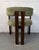 Wood Mid-Century Modern Walnut Chair With Plush Green Upholstery For Sale - Image 7 of 13