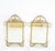 Pair of Regency Style Gilt Metal Rectangle Wall Mirrors Mint! For Sale - Image 10 of 10