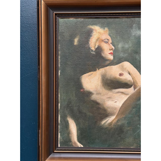 Erix, Nude Female Study, Oil Painting on Panel, Framed For Sale - Image 4 of 18