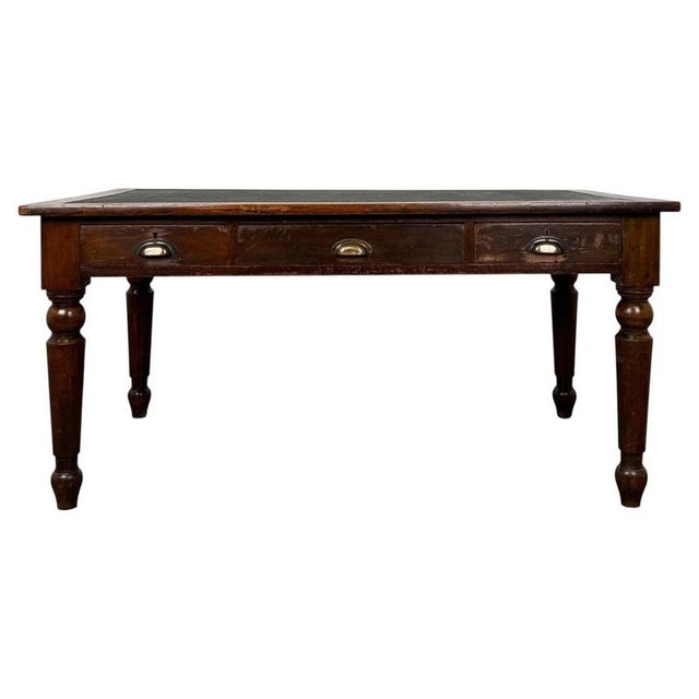 19th Century Mahogany Writing Table from Holland & Sons For Sale - Image 10 of 10