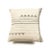 Contemporary Kora White and Black Handwoven Silk Wool Pillow For Sale - Image 11 of 11