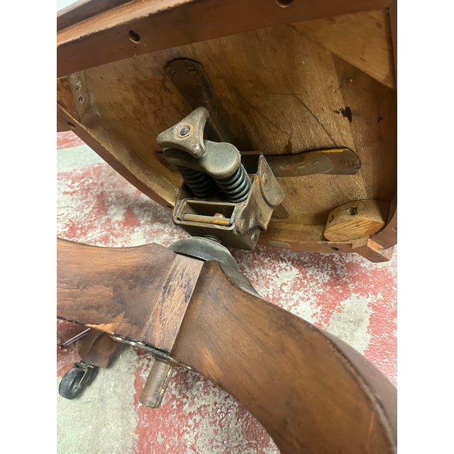 Antique Bankers Chair For Sale - Image 4 of 6