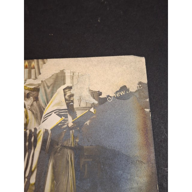Antique 1900s Rosh Hashanah Postcards German Judaica Eas Schwerdtfeger Synagogue - Set of 5 For Sale - Image 9 of 18