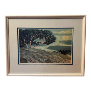 1990s “Anchored in Stone” Lt. Ed. Serigraph by Nw Artist Nancy Spaulding