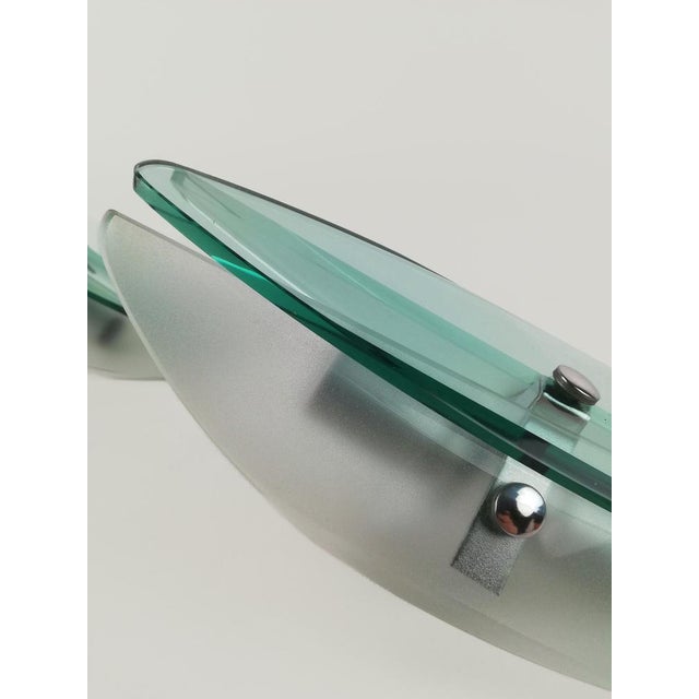 Wall Sconces in Turquoise Glass attributed to Veca, Italy, 1970s, Set of 2 For Sale - Image 9 of 18