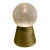 Small Crystal Ball Round Table Lamp For Sale