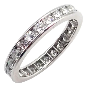 Tiffany & Co Platinum Diamond Full Circle Eternity Band Ring