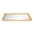 North American Gilt-Metal and Mirrored Vanity or Serving Tray, 1970s For Sale