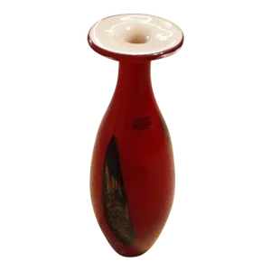 1980s Cristalleria Stile Dçrte Murano Art Glass Vase From Italy