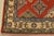 Kazak Rug 4′ X 6’2” Red Wool Tribal Hand-Knotted Oriental Carpet For Sale - Image 9 of 12