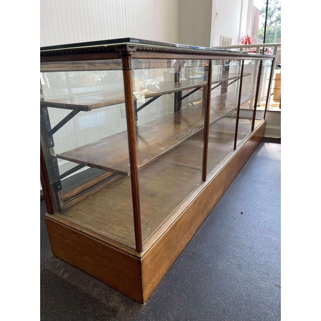 Antique Oak Haberdashery Counter Store Fixture & Show Case 1900 For Sale - Image 6 of 18
