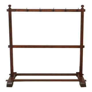 Early 20th Century Arts and Crafts American Oak Coats, Blankets and Towels For Sale