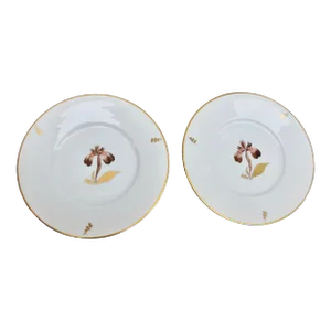 Brown Iris Plate by Royal Copenhagen Circa 1958