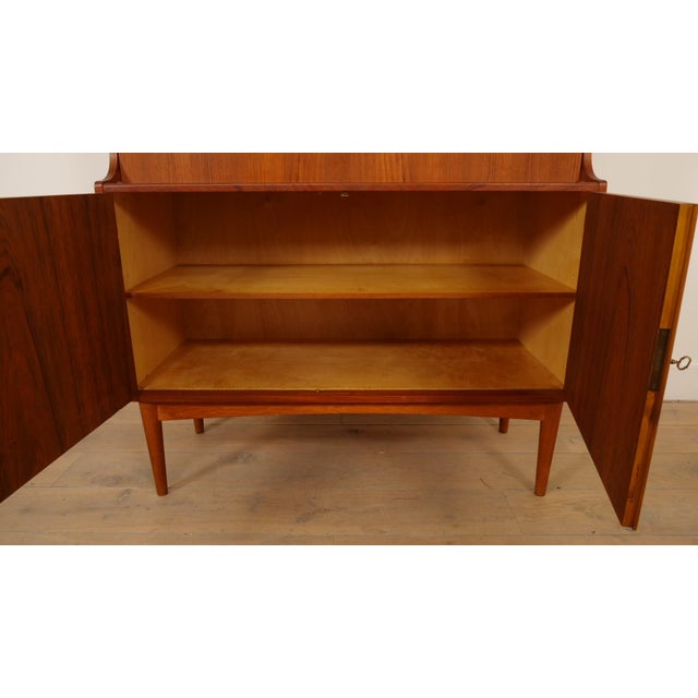 Vintage Teak Bar Cabinet by H. P. Hansen, 1960s For Sale - Image 15 of 18