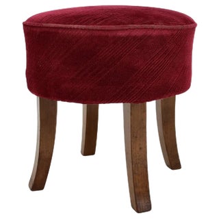 Art Deco Tabouret, Former Czechoslovakia, 1940s For Sale