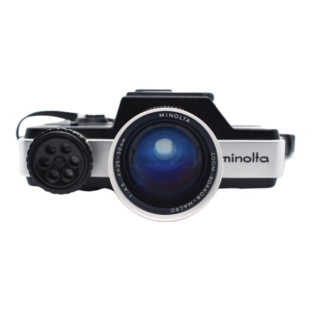 Vintage 1970s Minolta 110 Zoom SLR Film Camera For Sale