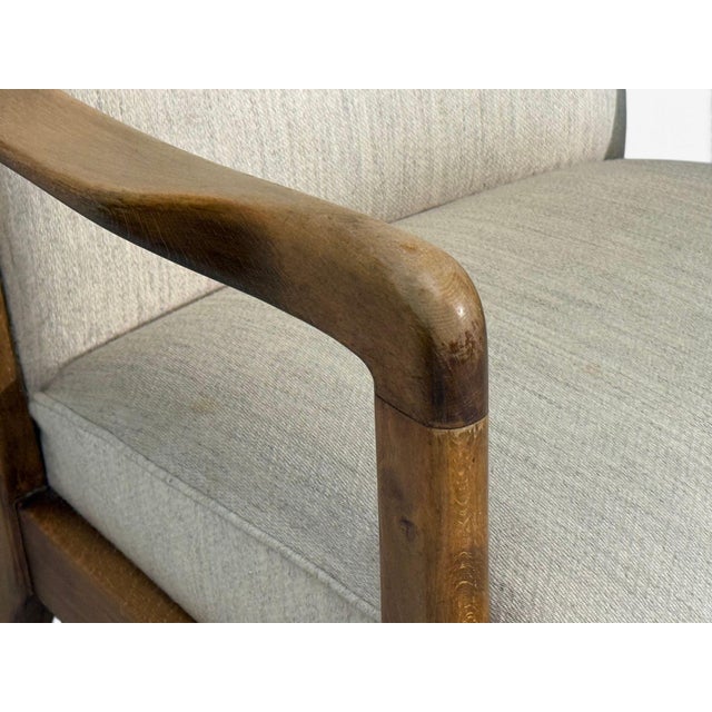 Søren Hansen, Lounge Chairs, Wool, Beech, Denmark, 1940s For Sale - Image 12 of 12