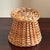 Mid-20th Century Wicker Planter Basket W/ Faux Saucer For Sale - Image 17 of 18