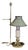 Antique 19th Century French Brass and Tôle Bouillotte Desk Lamp, 1900 For Sale