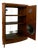 Mid-Century English Teak Bar Cabinet with Interior Lighting, Mirrored Back and Accessories, 1960s For Sale