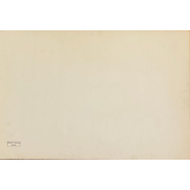 1951 Robert Colborne New York Elevated Train Watercolor For Sale - Image 4 of 4