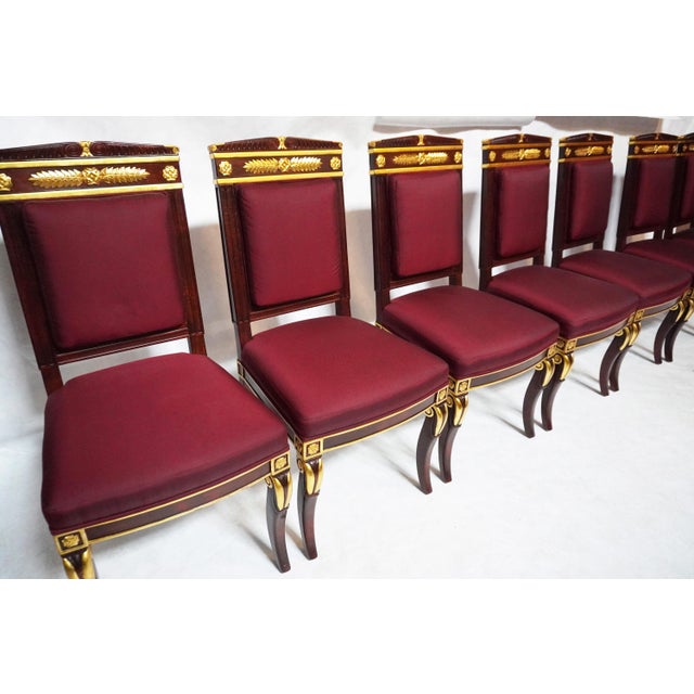 Traditional Set of Four Mid 20th Century Empire Style Chairs by William Switzer For Sale - Image 3 of 18