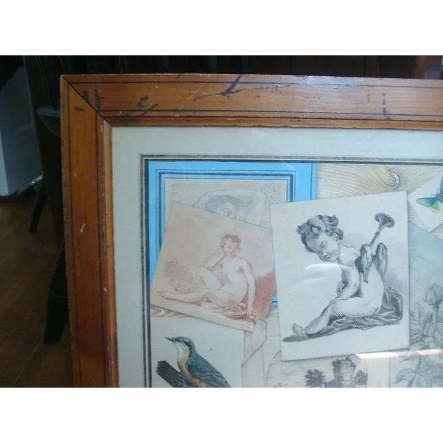 Early 19th Century French Empire Tromp L'Oeil Drawing Watercolor Grand Tour For Sale - Image 9 of 10