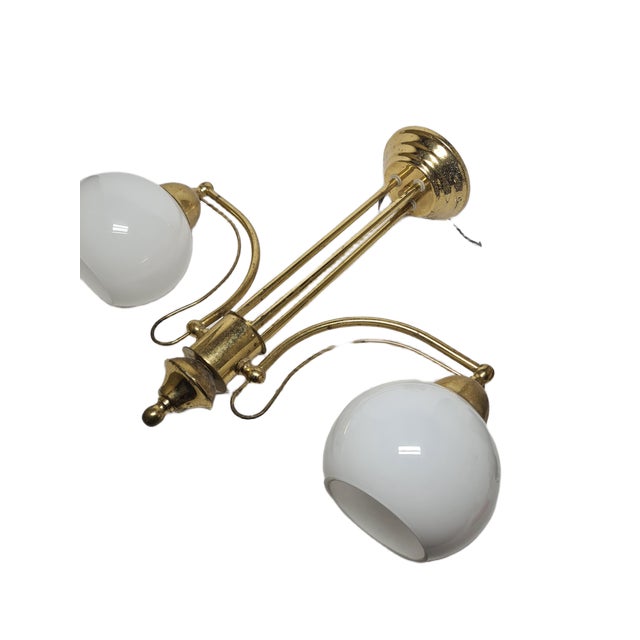 Vintage Art Nouveau Pendant Light, Poland, 1970s For Sale - Image 10 of 12