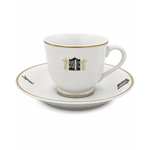 Vintage the 21 Club Nyc Restaurant Demitasse Cup & Saucer New York City For Sale - Image 12 of 12