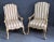 Pair Italian Style Carved Open Armchairs For Sale - Image 10 of 10