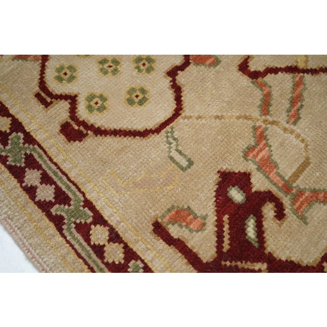 Beige Contemporary Oushak Rug 9'0'' x 12'0'' For Sale - Image 8 of 12