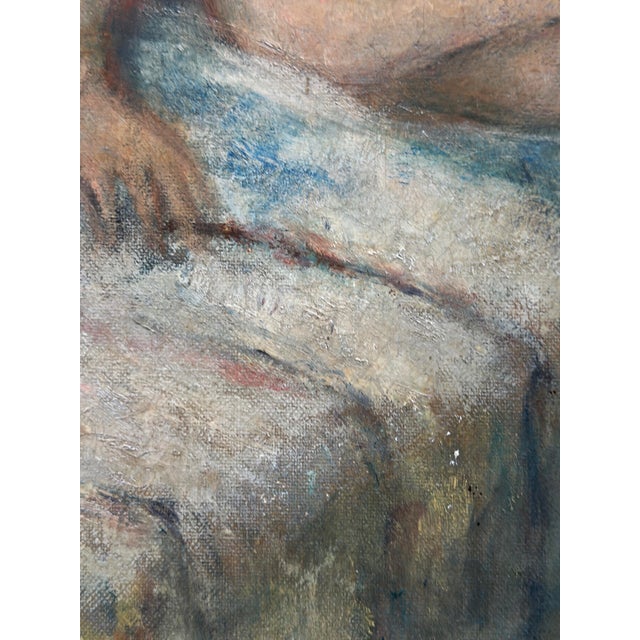 Arthur Erdle, Seated Nude, Young Rhineland, Exhibited at the Kunsthalle Düsseldorf For Sale - Image 6 of 11