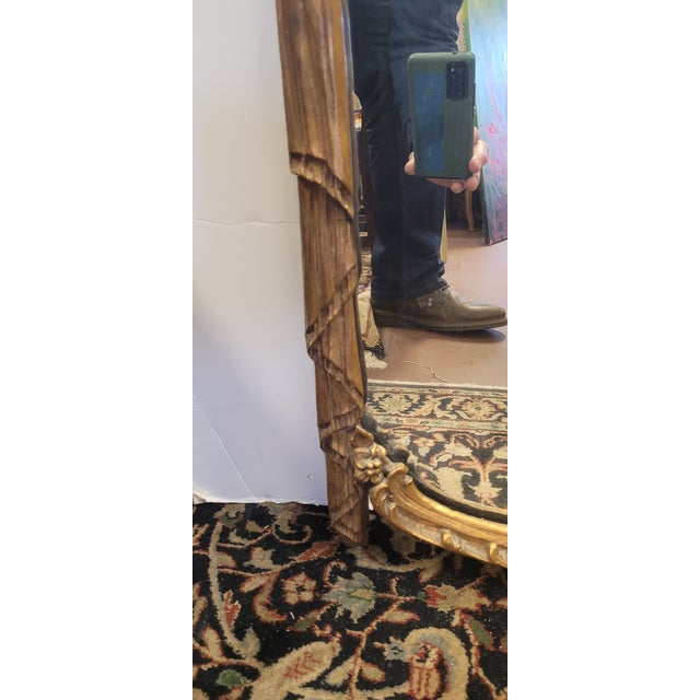Beautiful Antique French Rococo Trumeau Mirror For Sale - Image 11 of 16