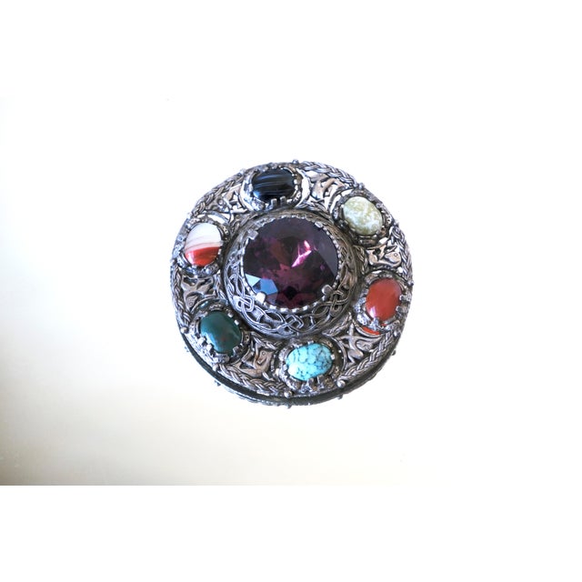 Vintage, 1970s, Miracle Scottish Pebble Jewelry Brooch, Signed, Mid-Century Celtic Revival For Sale In New York - Image 6 of 10