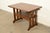 Stickley Style Antique Mission Oak Arts & Crafts Metamorphic Library Table Monk's Chair | Newly Refinished For Sale - Image 15 of 15
