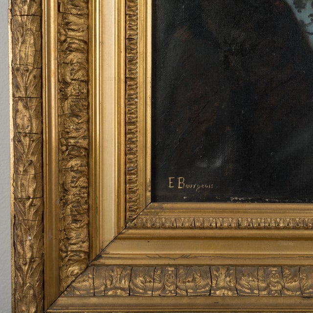 Late 19th Century 19th Century French Portraits - a Pair For Sale - Image 5 of 7