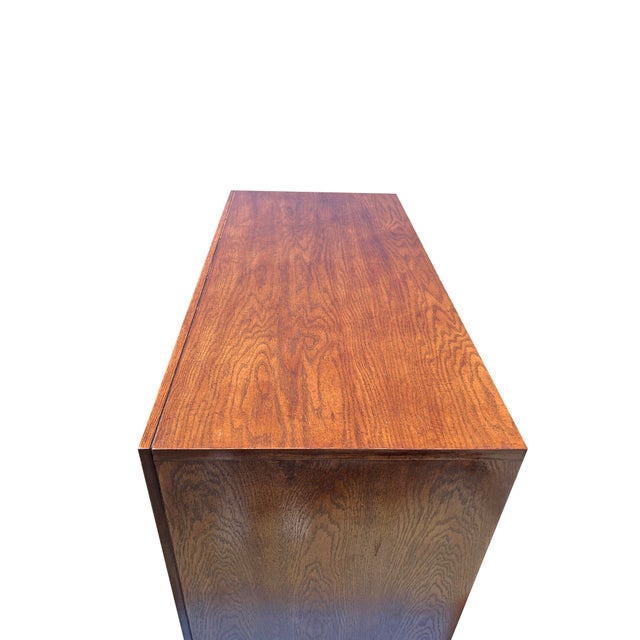 Vintage Campaign Tall Dresser Highboy in Henredon Style For Sale In New York - Image 6 of 6