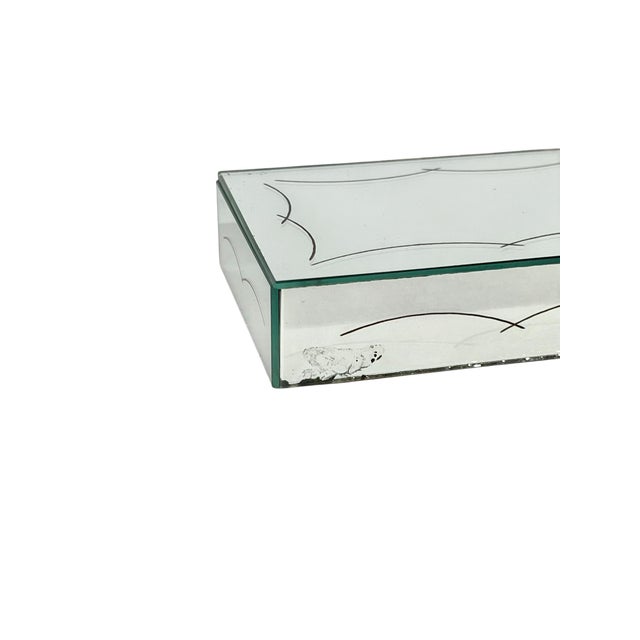 Art Deco Antique French Art Deco Mirrored Box For Sale - Image 3 of 16