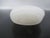 Chinese Carved Masks White Peking Glass Snuff Bottle With Green Top For Sale - Image 9 of 11