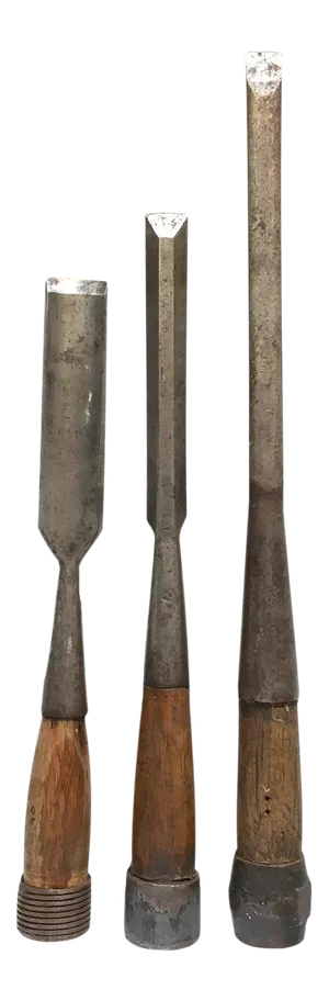 Mid 20th Century Chisel Tools, Set of 3