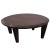 Postmodern 1980s Dakota Jackson "Ocean" Round Honduran Mahogany Coffee Table For Sale - Image 3 of 4