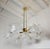 Mid-Century Modern 1990s Mid Century Modern Murano Glass and Brass Chandelier For Sale - Image 3 of 15