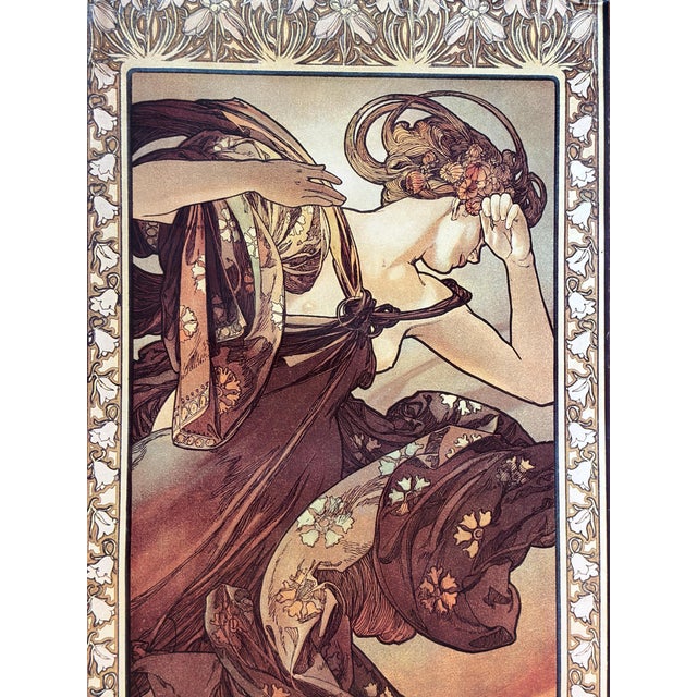 Alphonse Mucha, The Moon and the Stars Set, 1st Edition, 1973, Archival Pigment Print, Set of 4 For Sale - Image 8 of 18