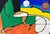 Paper Modernist Abstract "Manan Du Terre" by Lt Milton 1987 For Sale - Image 7 of 8