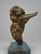 19th Century, Italian Giltwood Winged Cherub Fragment on Faux Marbleized Base For Sale - Image 10 of 11