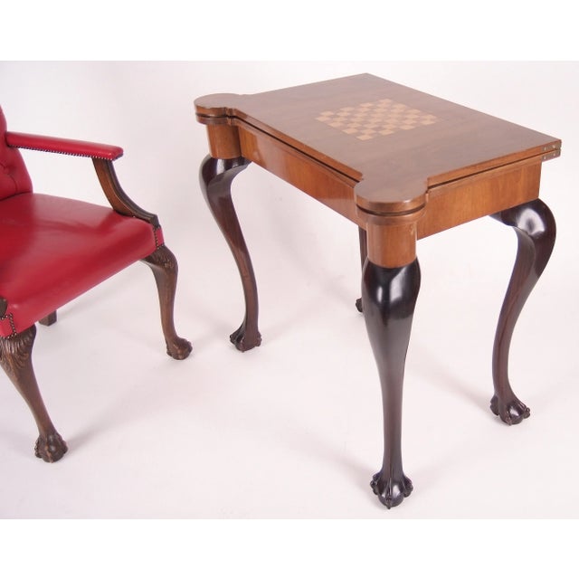 Mid-Century Red Skin Chesterfield Armchair, 1960s For Sale - Image 4 of 6